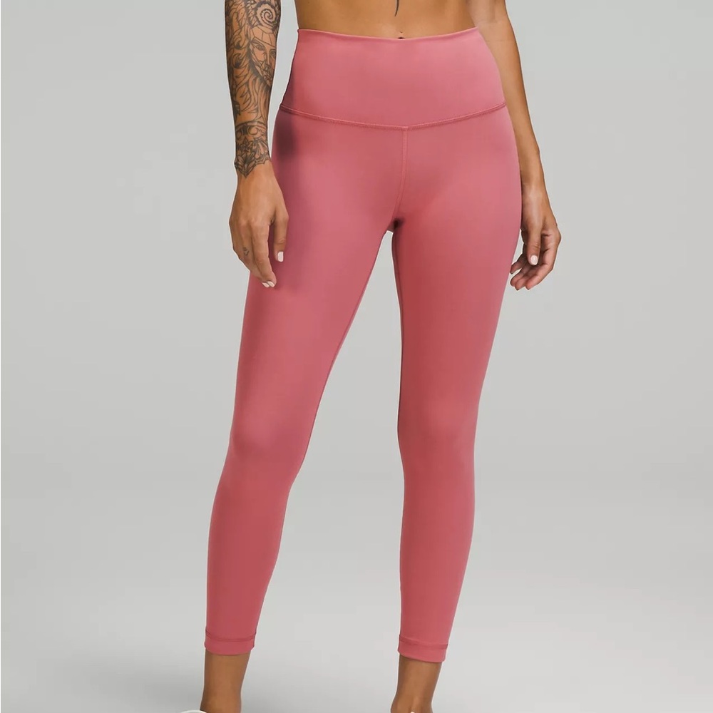 Lululemon Wunder Train High-Rise Tight 25” Leggings in Briar Rose